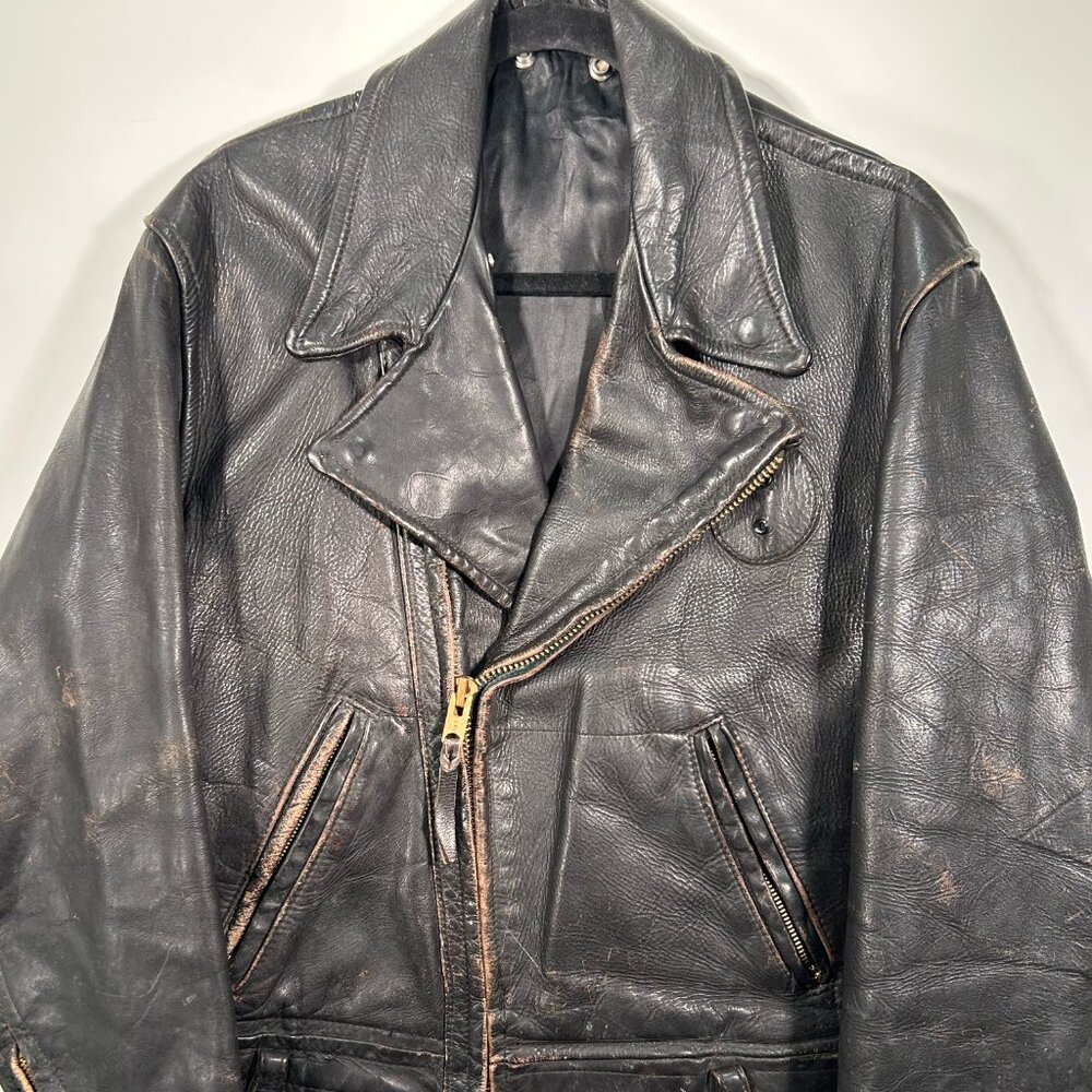 Rare Vintage CHP Crosszip jacket, deep brown with authentic wear